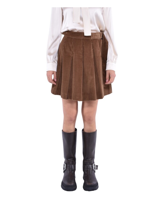 velvet-pleated-mini-skirt