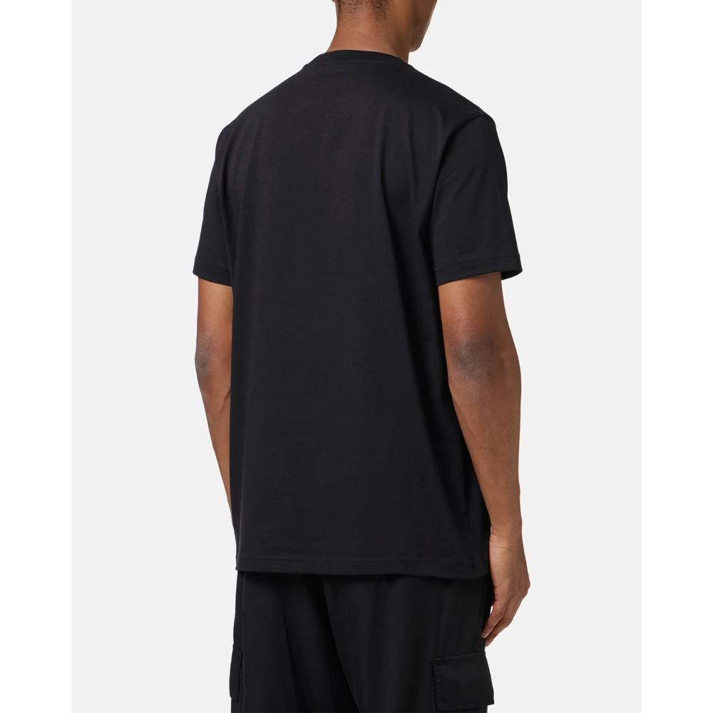 Iceberg Zwart klassiek regular fit jersey T-shirt Black Heren