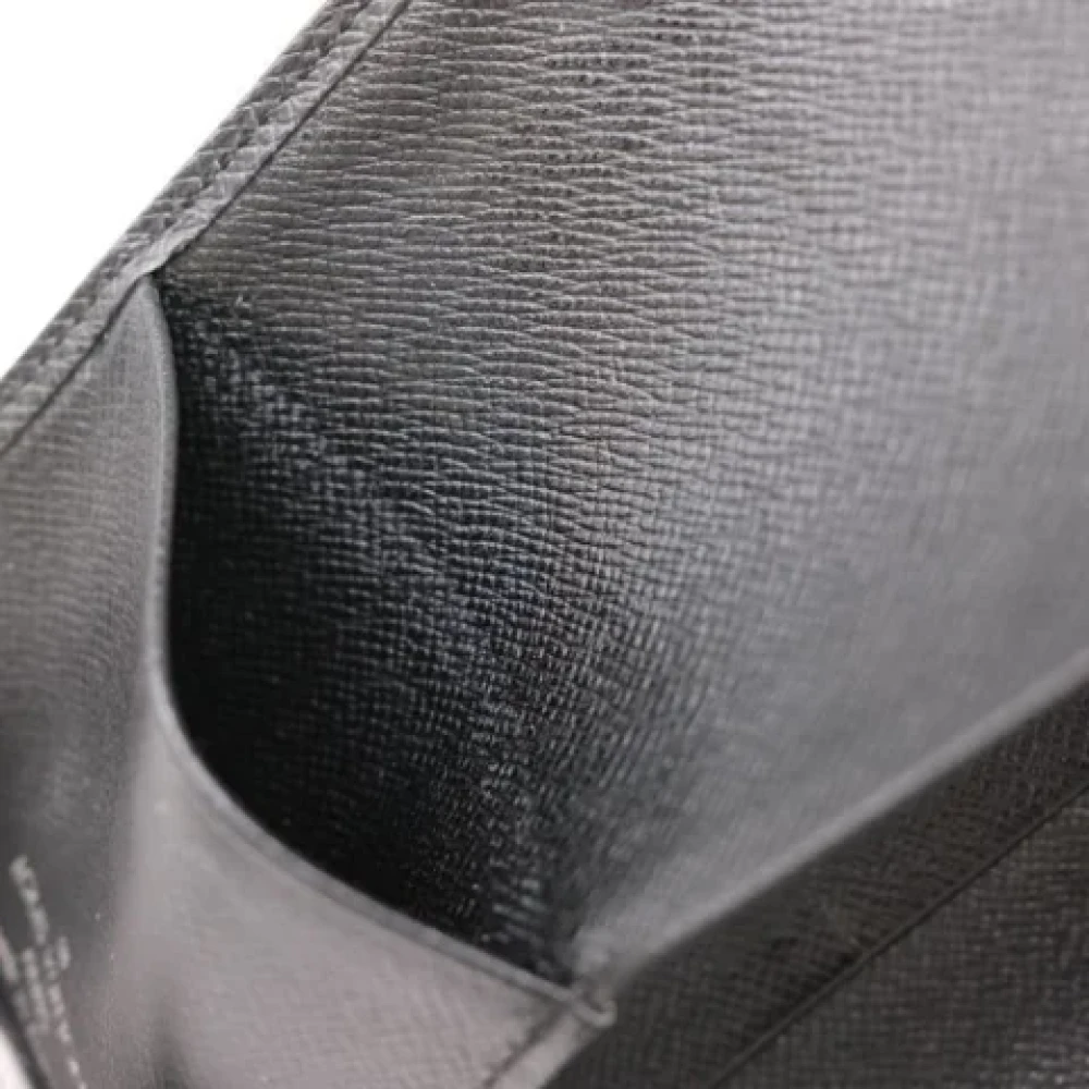 Louis Vuitton Vintage Pre-owned Leather wallets Black Heren