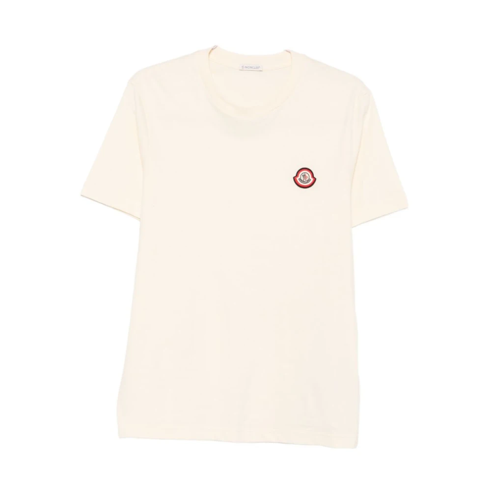 Moncler T-Shirts And Polos - Male - T-Shirts - White - Xl - Tops