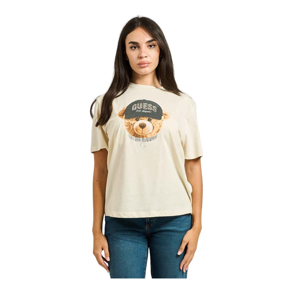 Guess - Tops > T-Shirts - White - Guess - Modalova