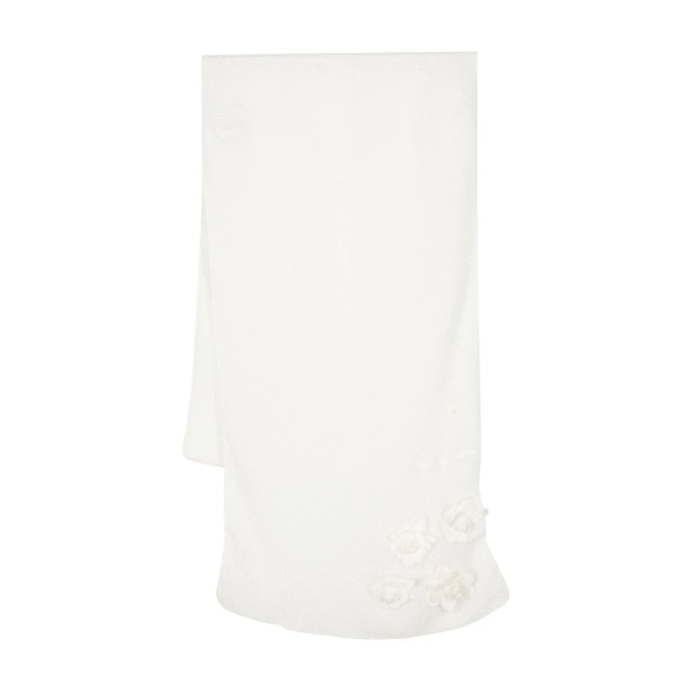 Ermanno Scervino Stijlvolle Sjaals voor elke gelegenheid White Dames