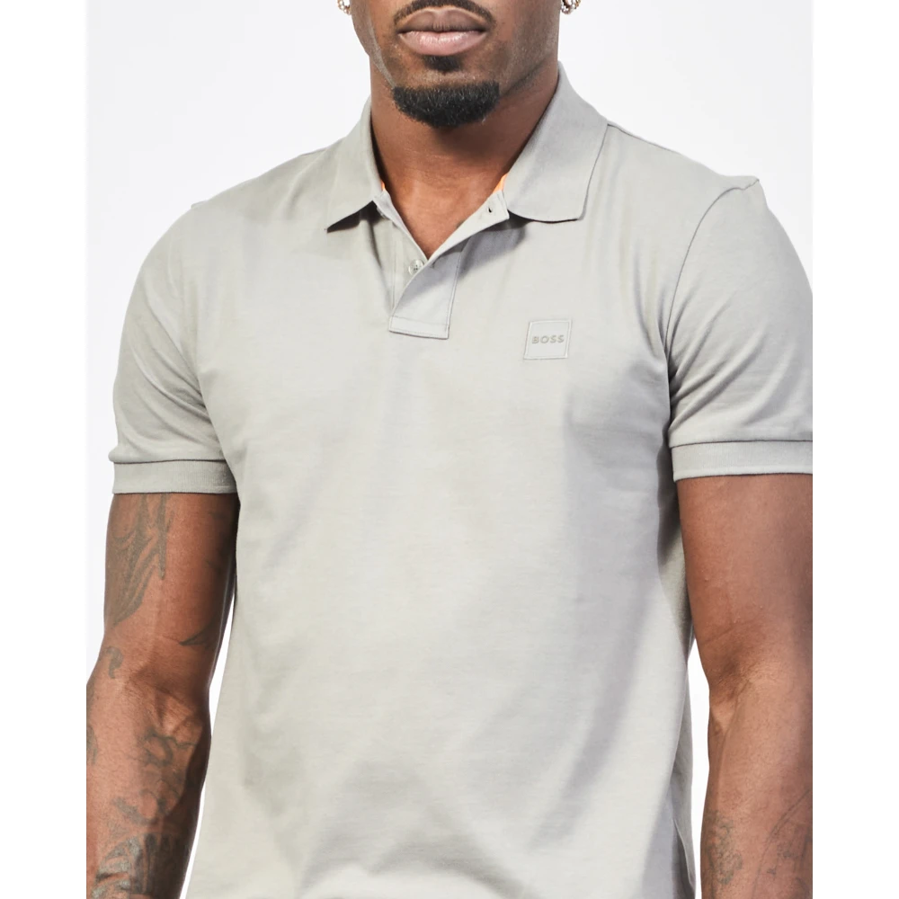 Hugo Boss Grijze Polo Passenger Korte Mouw Shirt Gray Heren