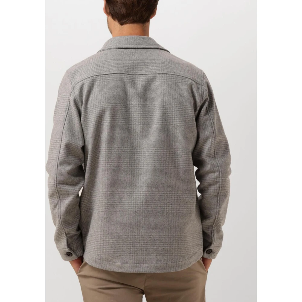 Profuomo Heren Check Overshirt Gray Heren