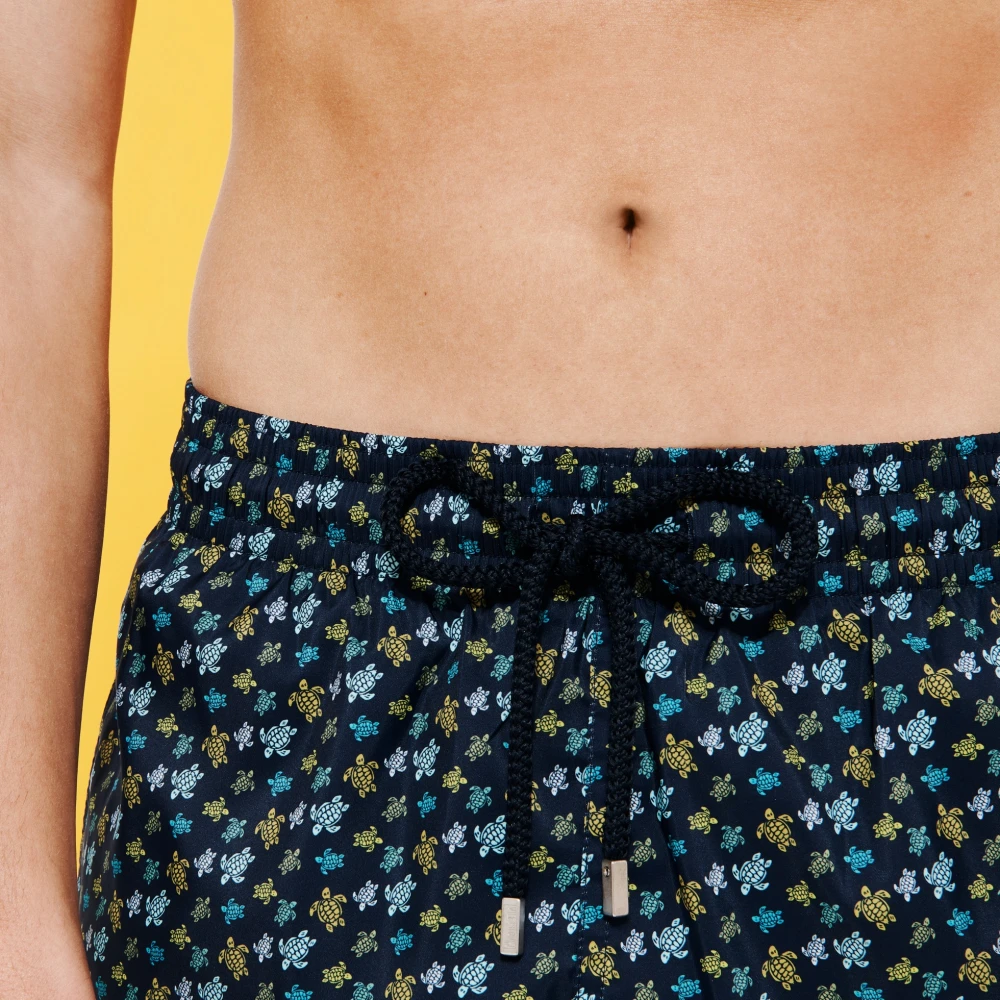 Vilebrequin Ultra-licht en opvouwbaar zwemkleding met regenboog schildpad print Blue Heren