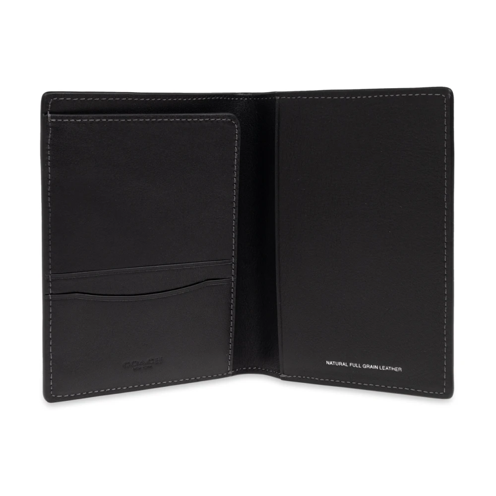 Coach Leren documentenmap Black Heren