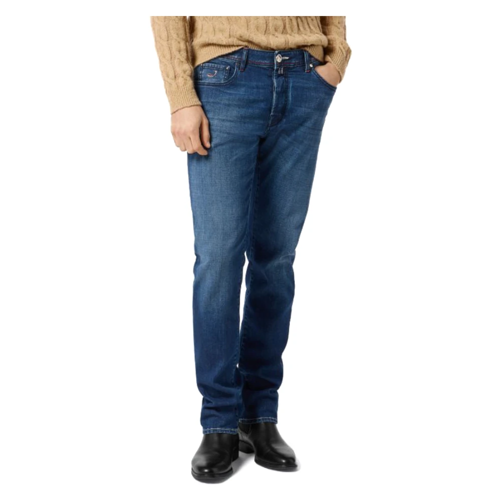 Jacob Cohën Slim Fit Denim Jeans Paris Label Blue Heren