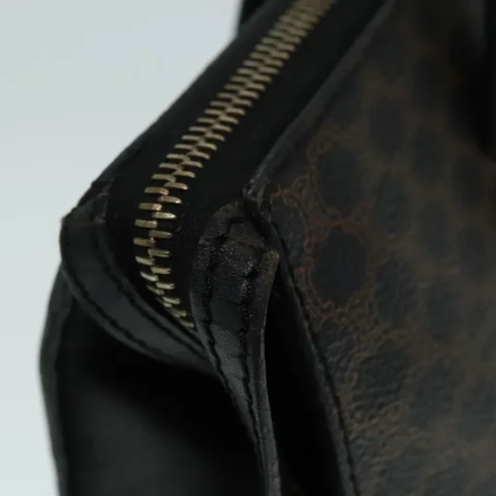 Celine Vintage Pre-owned Canvas handbags Black Dames