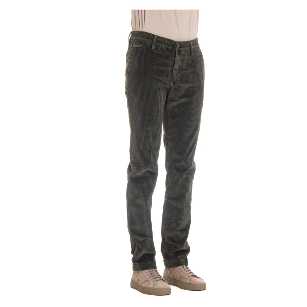 Jacob Cohën Luxe Groene 5-Pocket Broek Green Heren