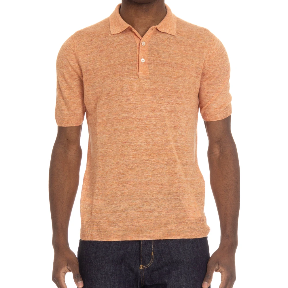 Gran Sasso Uomo Arancione Top, L, New,