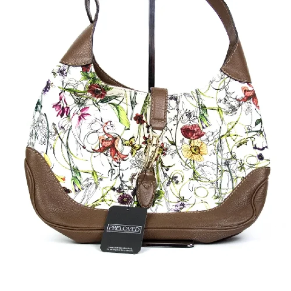 Gucci Vintage Pre-owned Fabric gucci-bags Beige Dames