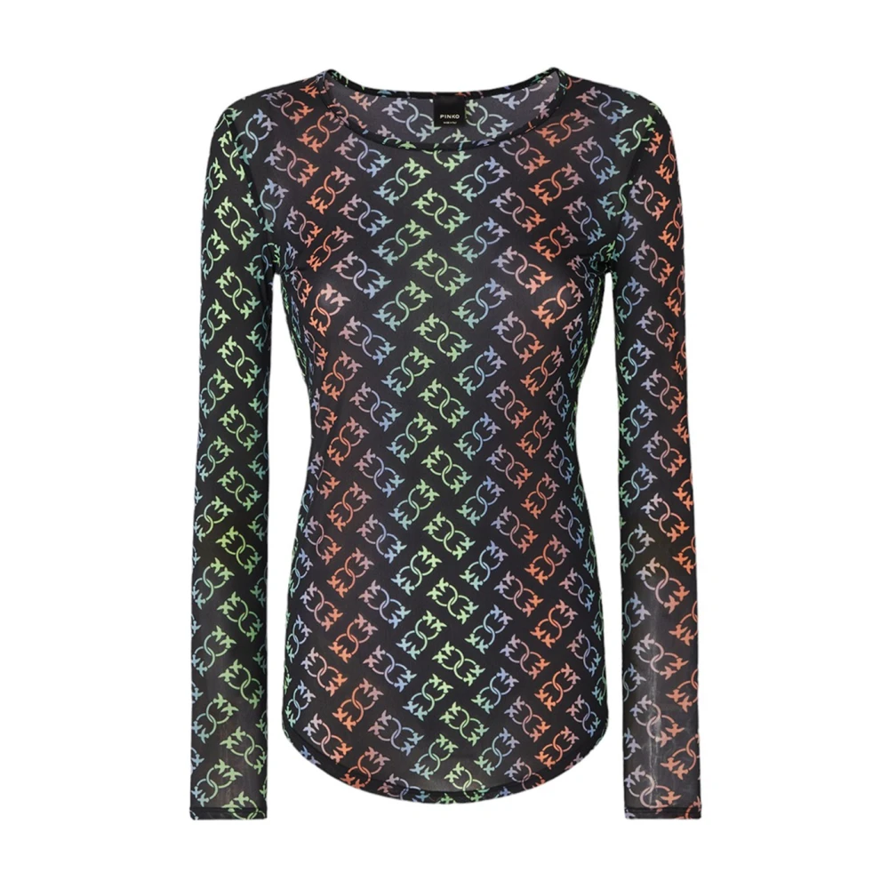 Pinko Charmeuse Stamp Multicolor Sweater Multicolor Dames