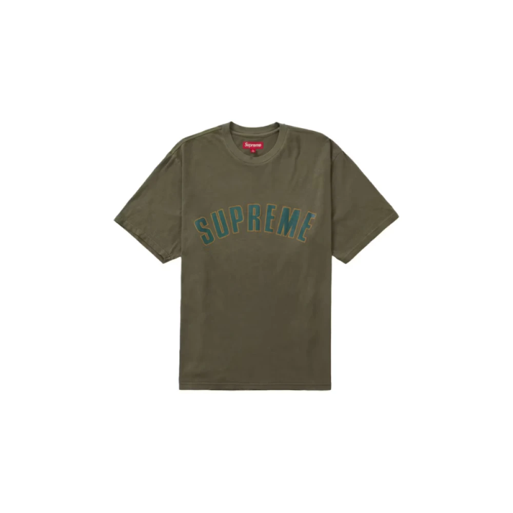 Supreme Cracked Arc Olive T-shirt Green Heren