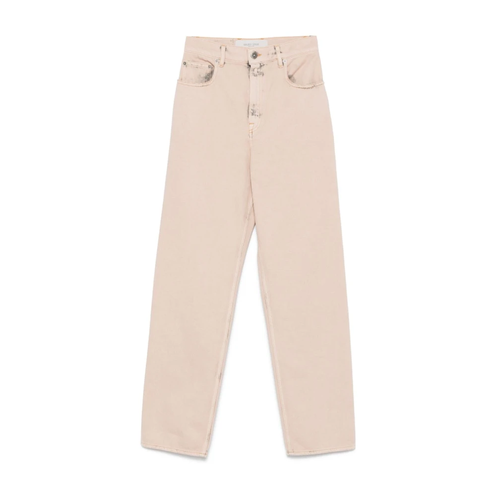 Golden Goose Beige Kim Straight Jeans Beige Dames