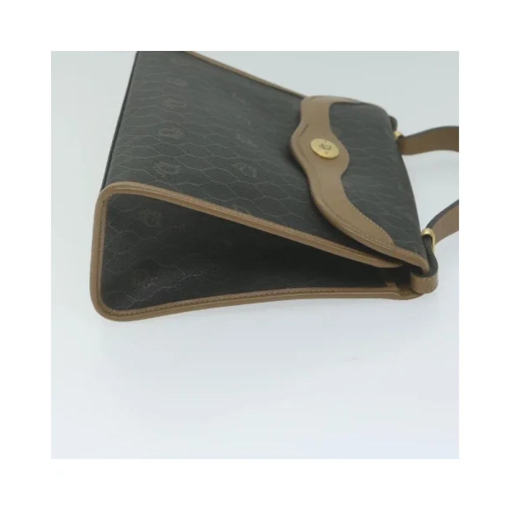 Dior Vintage Pre-owned Canvas handbags Black Dames