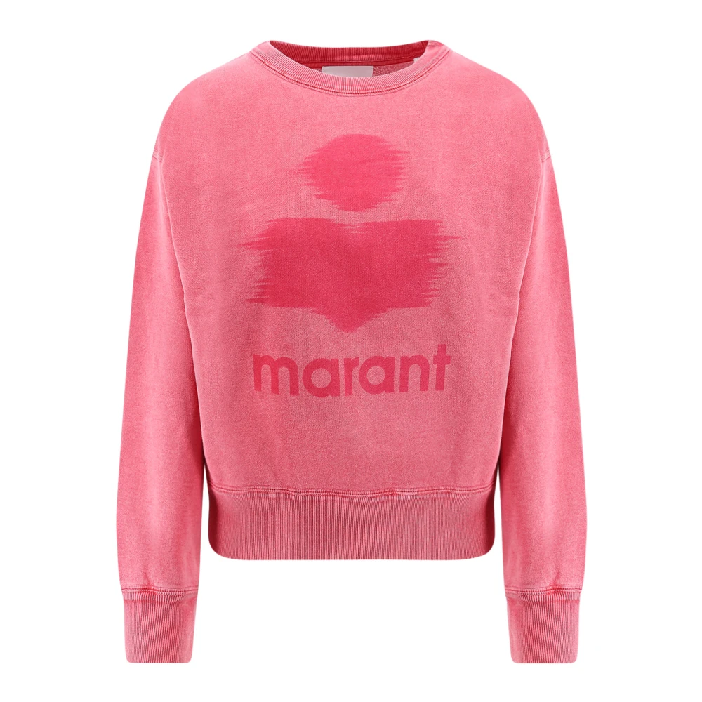 Isabel Marant Étoile Organisch Katoen Logo Print Sweatshirt Red Dames