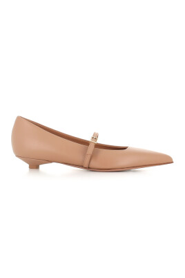 brown-leather-pointed-toe-ballerina-shoes