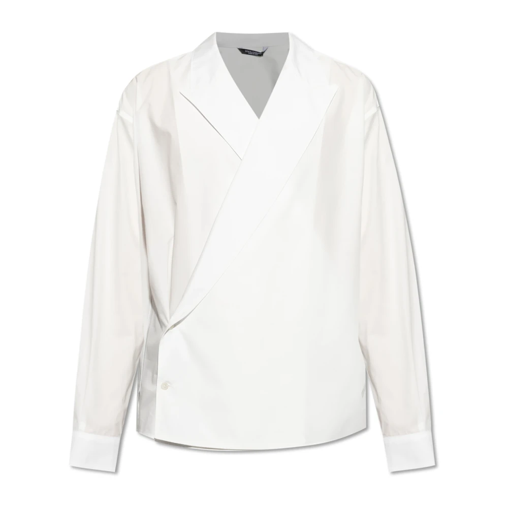 Dolce & Gabbana Wikkelshirt White Heren