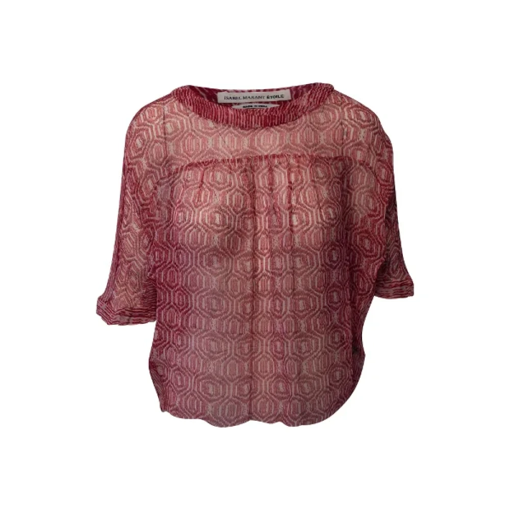 Isabel Marant Pre-owned Silk tops Red Dames