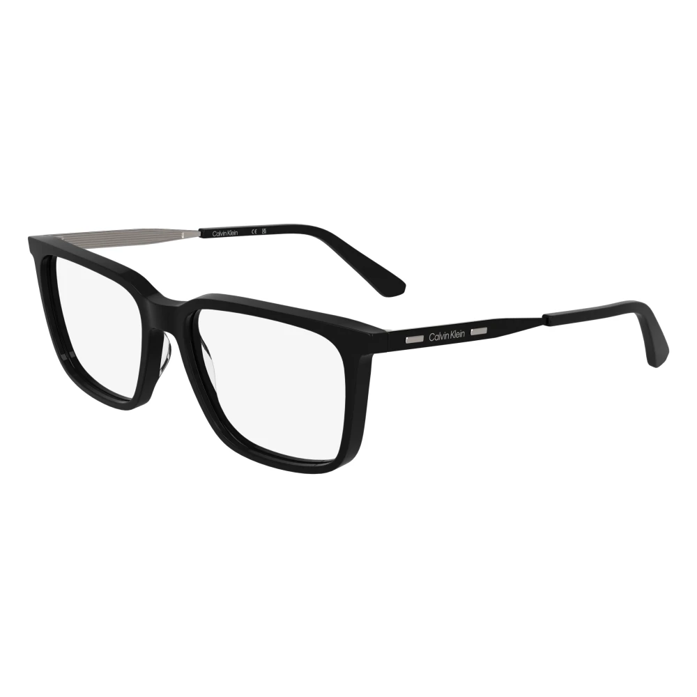 Calvin Klein Men's Black Glasses, 56 Mm, Rectangle Optical Frame