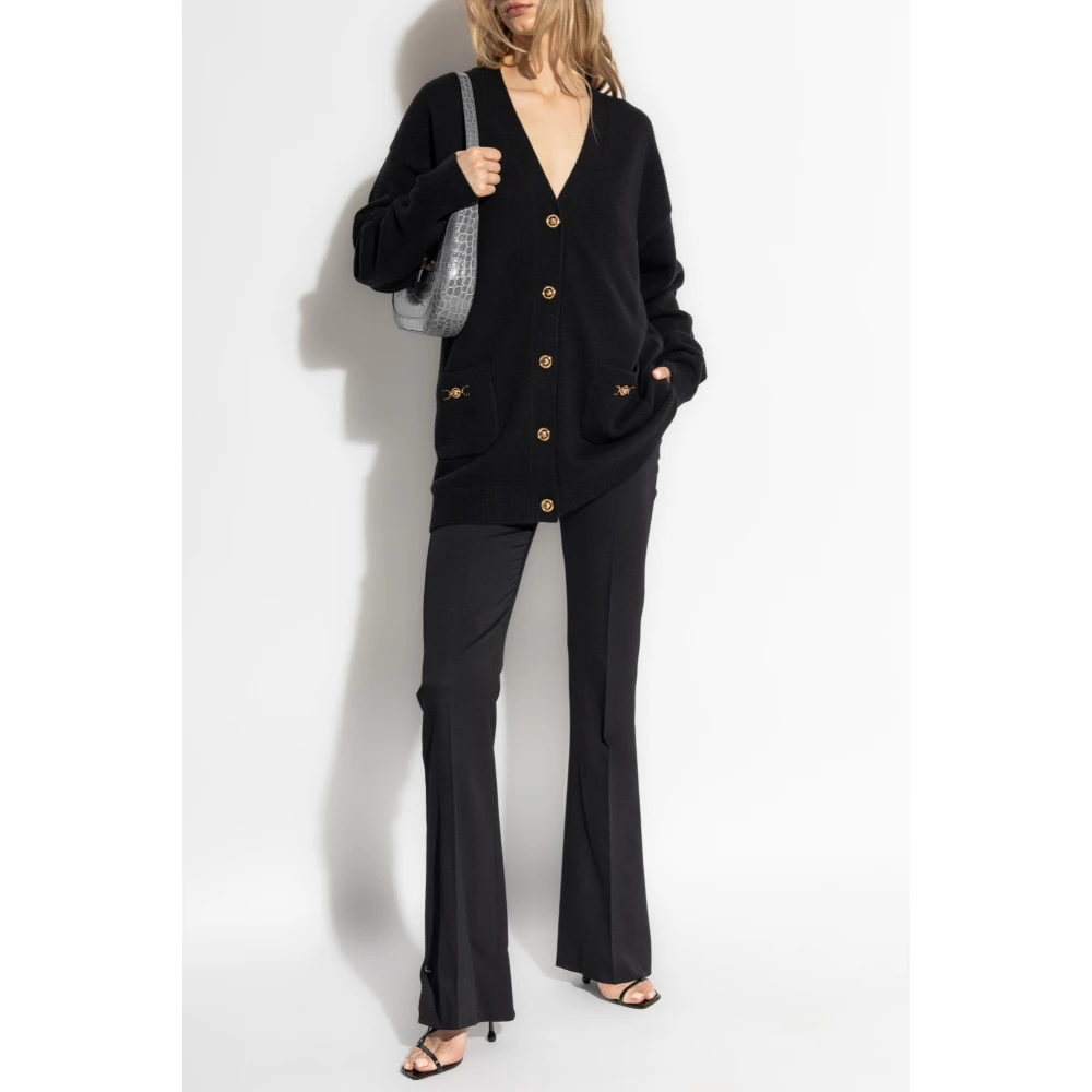 Versace Wollen vest Black Dames