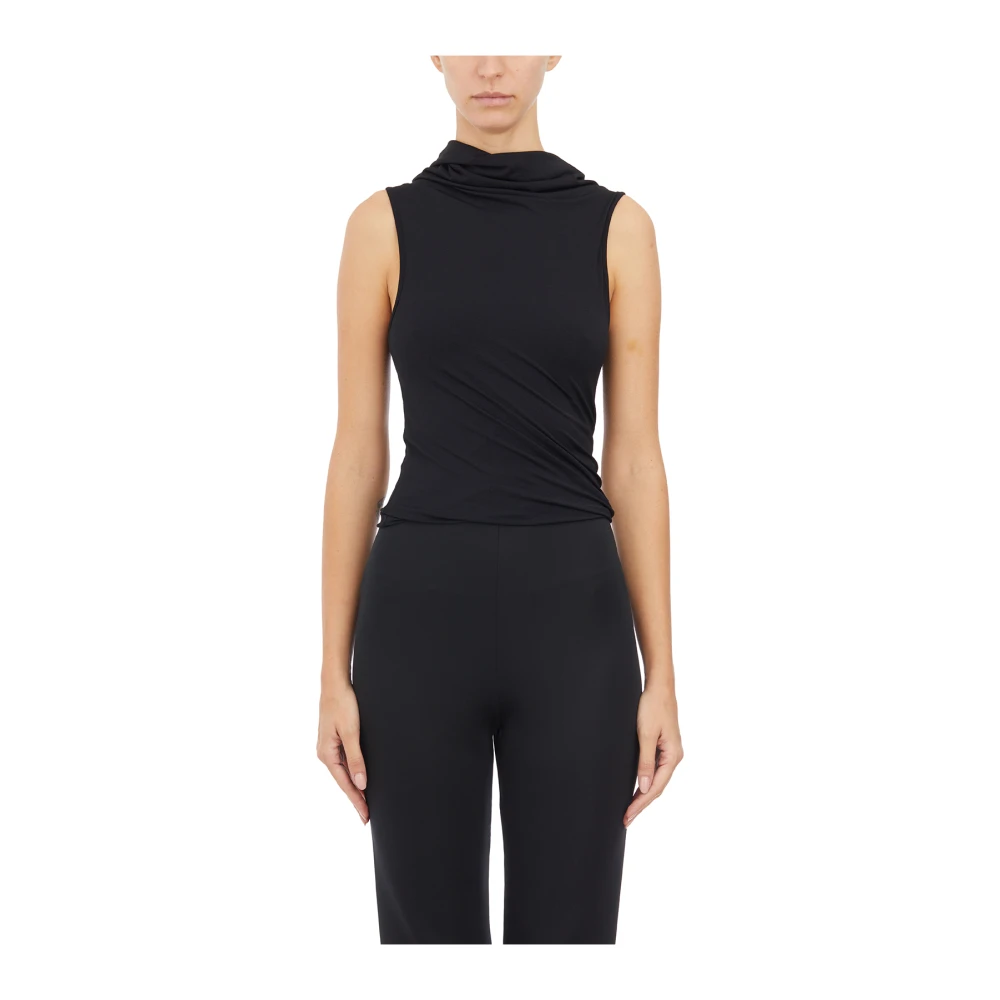 Rick Owens Zwarte Lola Top Shirt Black Dames