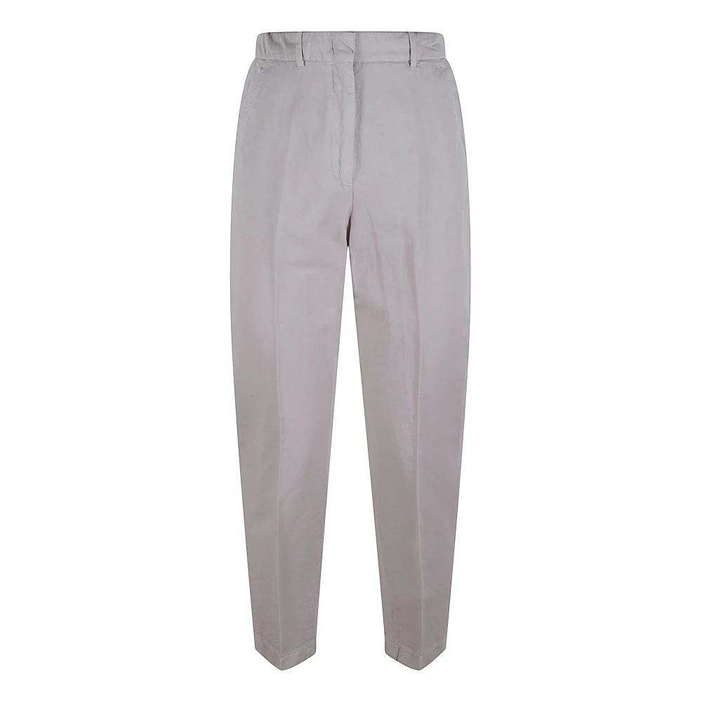 Incotex Blauwe Stretch Katoenen Broek Brown Dames