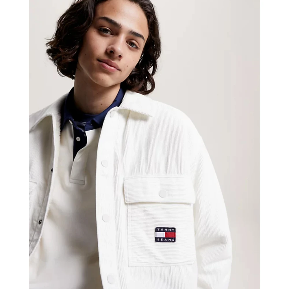 Tommy Hilfiger Sherpa Gevoerde Cord Overhemd White Heren