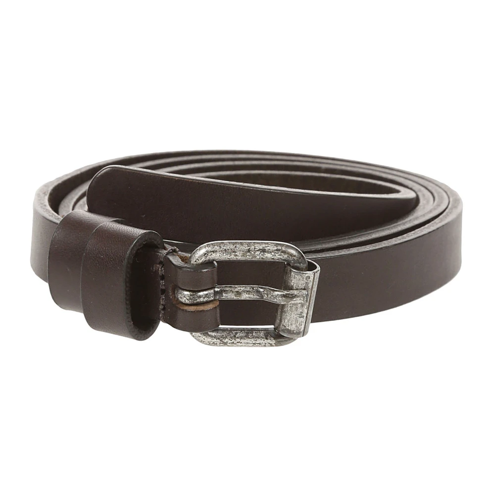 Aspesi Bruin Leren Riem Regular Fit Brown Dames
