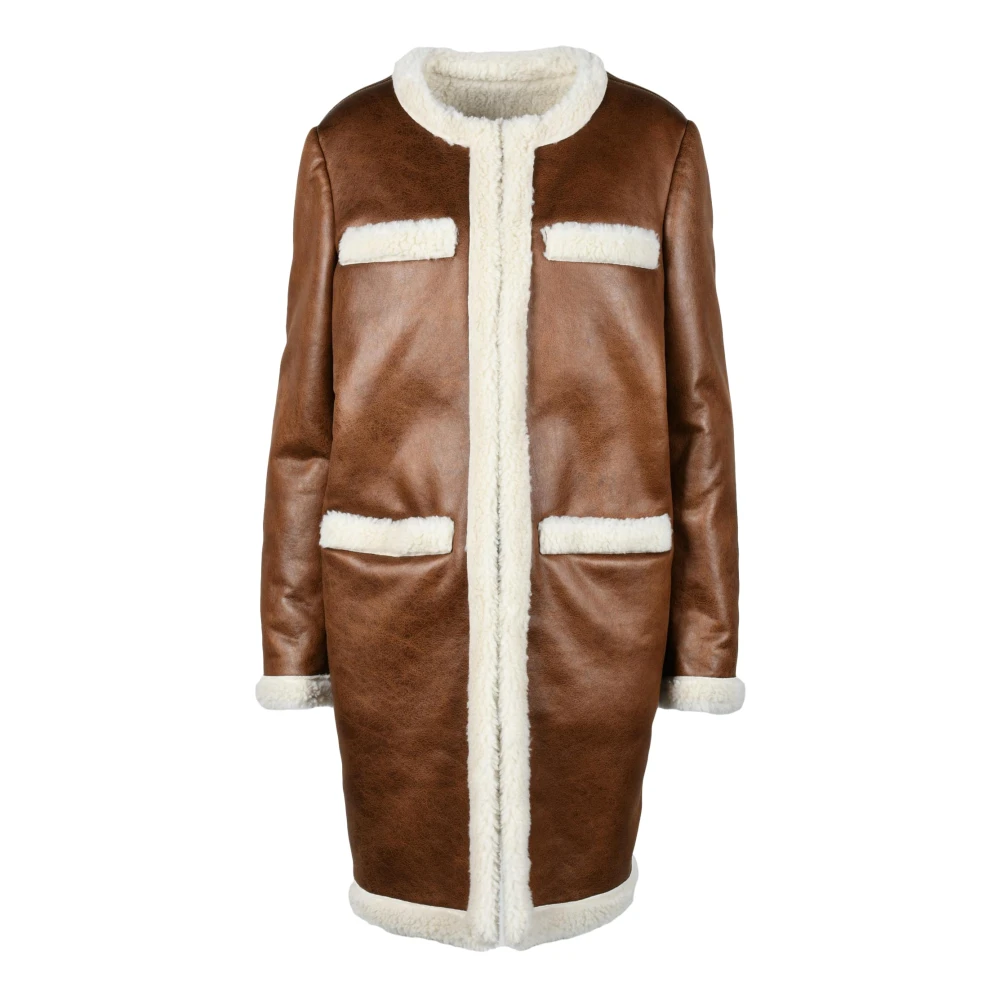 Dsquared2 Polyester Jas Brown Dames