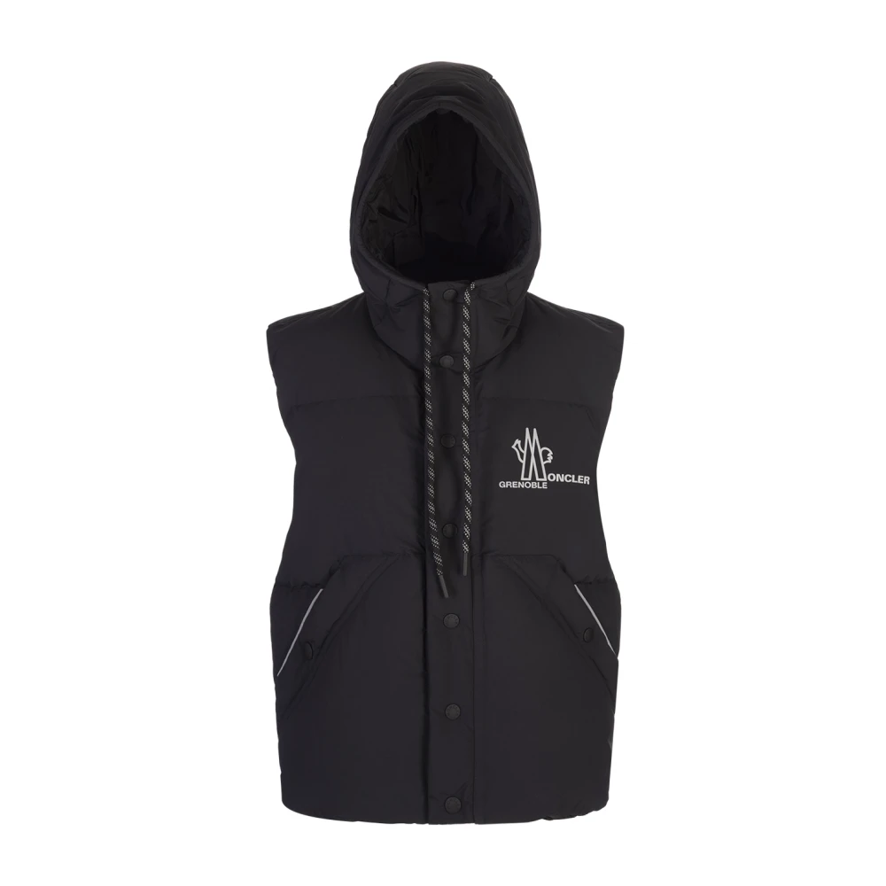 Moncler Zwarte Gewatteerde Gilet Baldy Black Heren