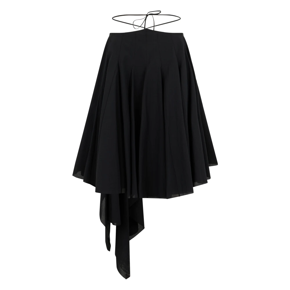 Jacquemus Black Short Dresses, Female, Xs, Short Dress With Ruffles