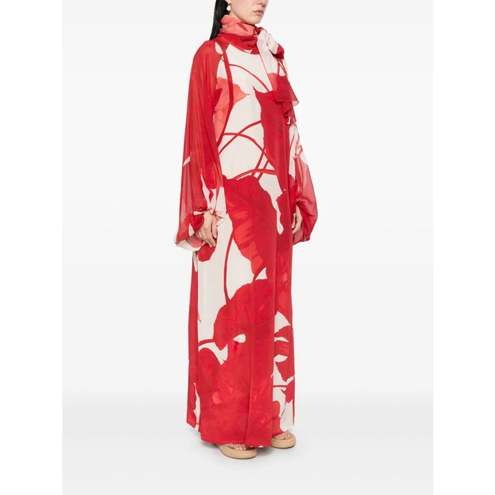 F.r.s For Restless Sleepers Witte jurken met klaprode details Red Dames