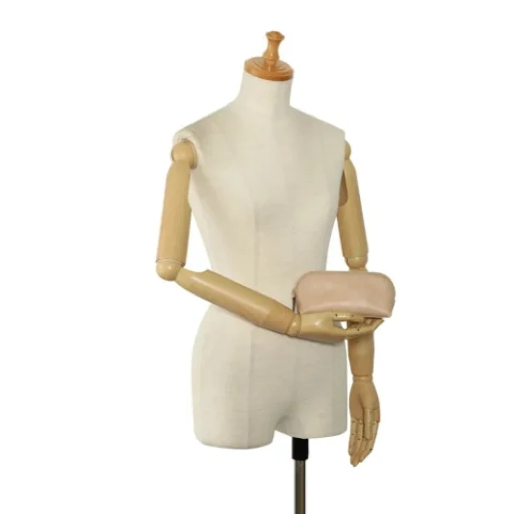 Gucci Vintage Pre-owned Leather pouches Beige Dames