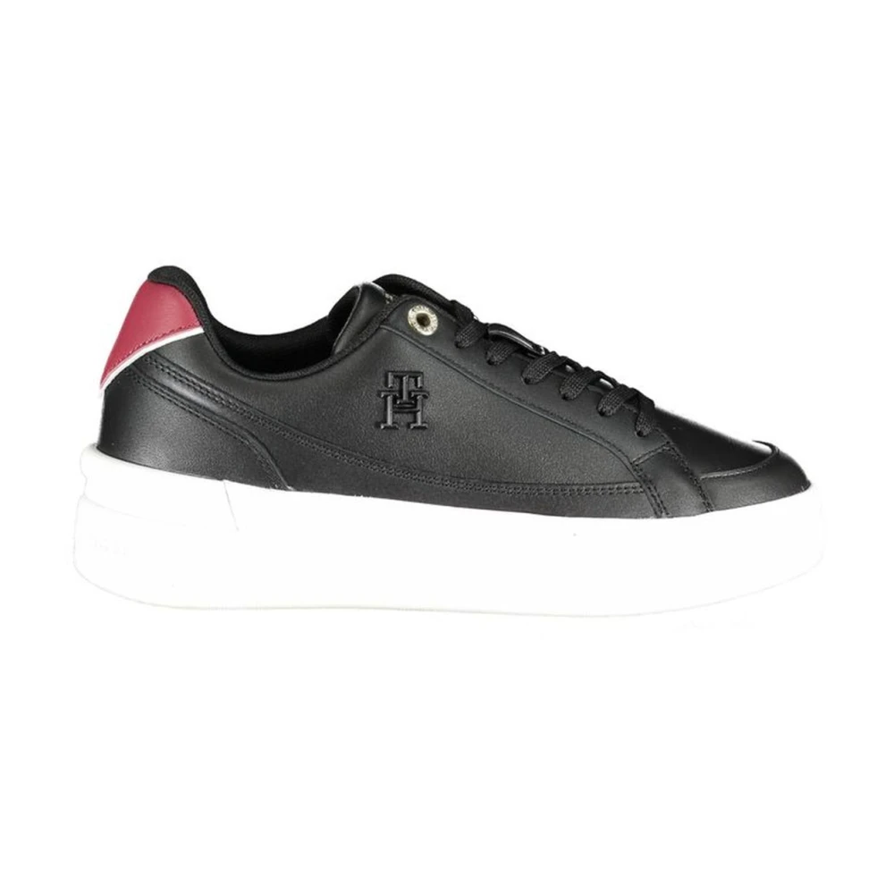 Tommy Hilfiger Women's Black Polyester Sports Sneaker