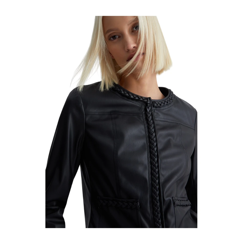 Liu Jo Stijlvolle Jas Black Dames
