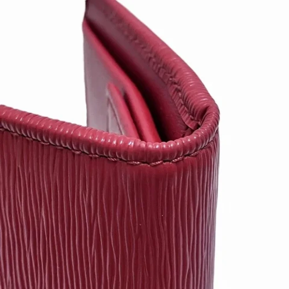 Prada Vintage Pre-owned Leather wallets Red Dames