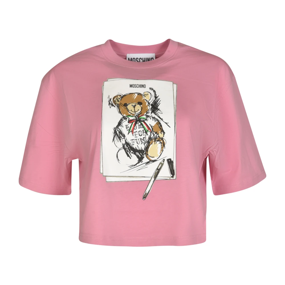 Moschino Stijlvolle T-shirts en Polos Pink Dames