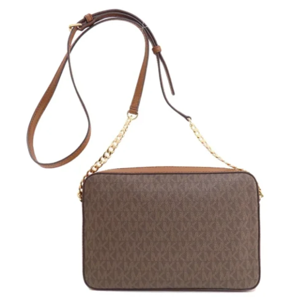 Michael Kors Pre-owned Plastic shoulder-bags Brown Dames