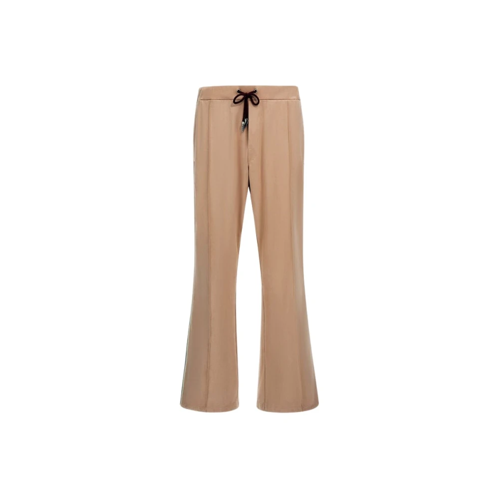 Roberto Cavalli Flared Trousers With Side Bands - Male - Wide Trousers - Brown - 2XL - Trousers