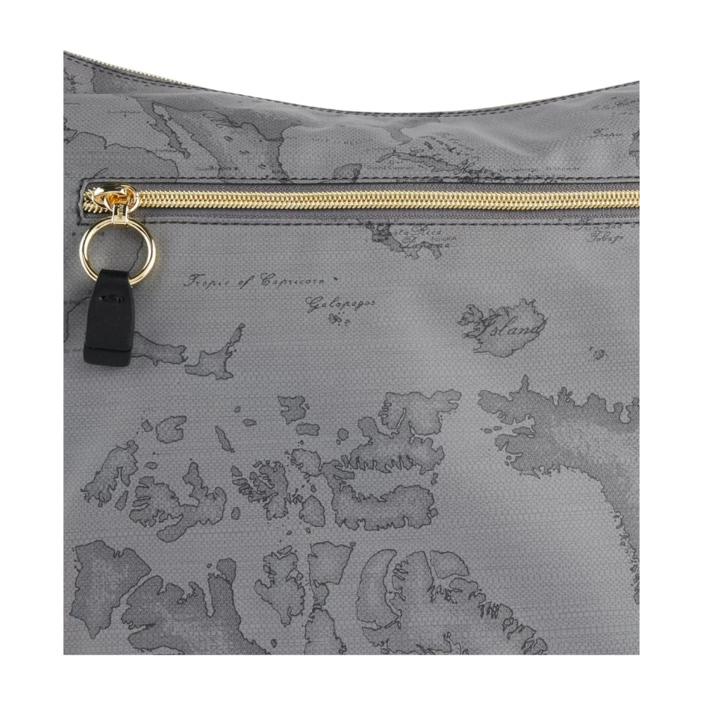 Alviero Martini 1a Classe Donkergrijze Social Soft Schoudertas Gray Dames
