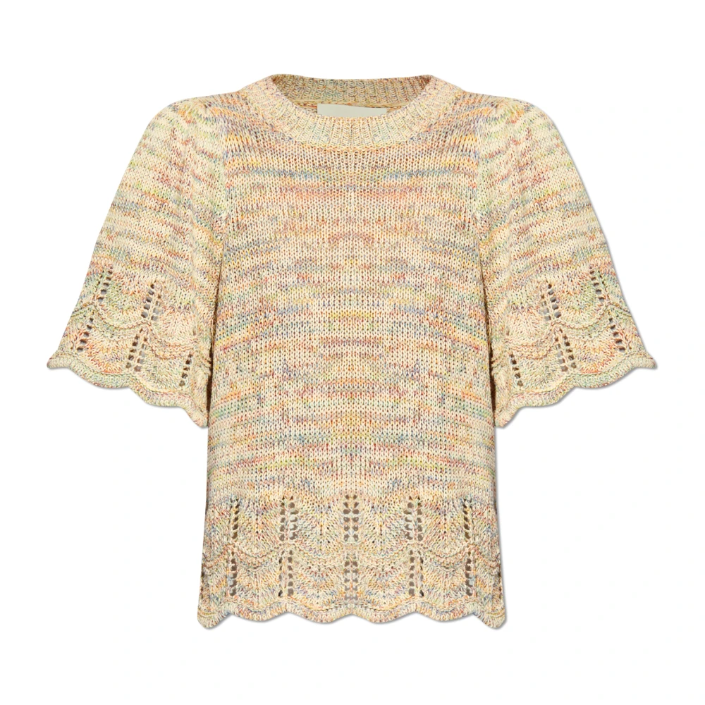 Munthe Trui met decoratieve afwerking Multicolor Dames