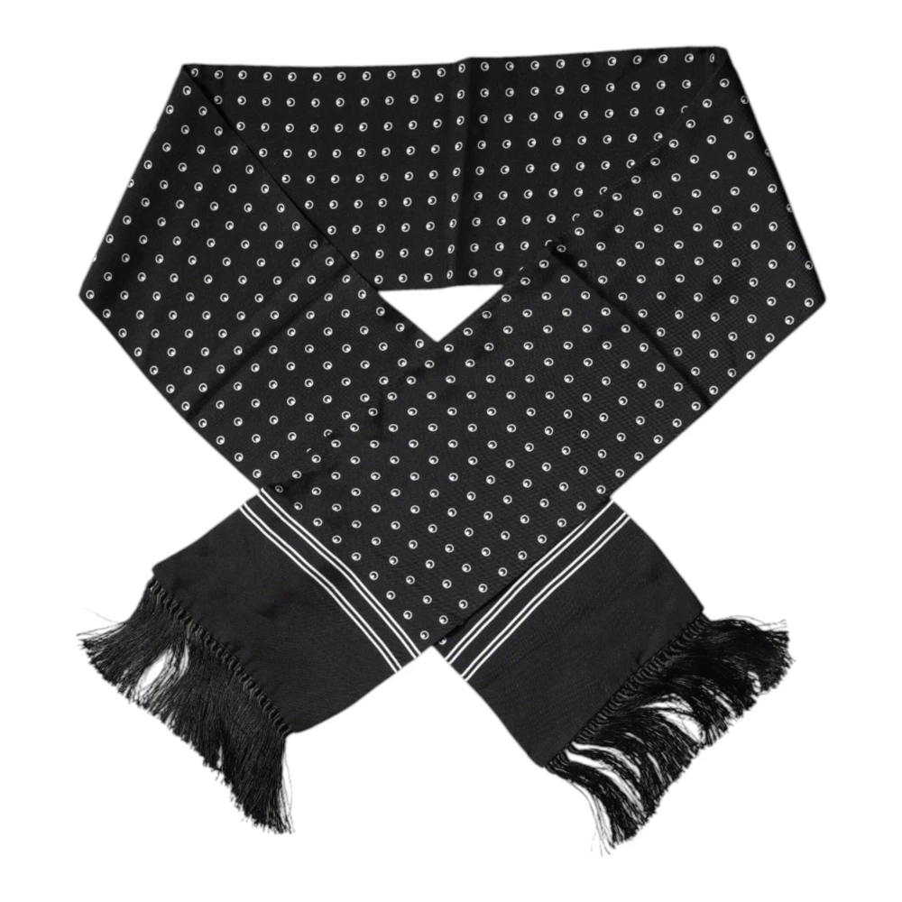 Dolce & Gabbana Printed Silk Scarf - Female - Silk Scarves - Black - One Size - Accessories
