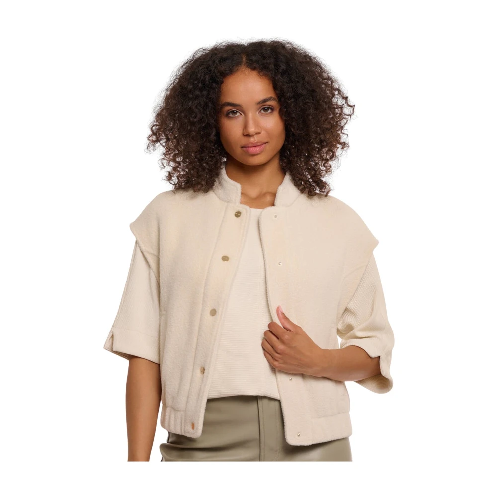 Rino&Pelle Boxy Waistcoat Beige Dames