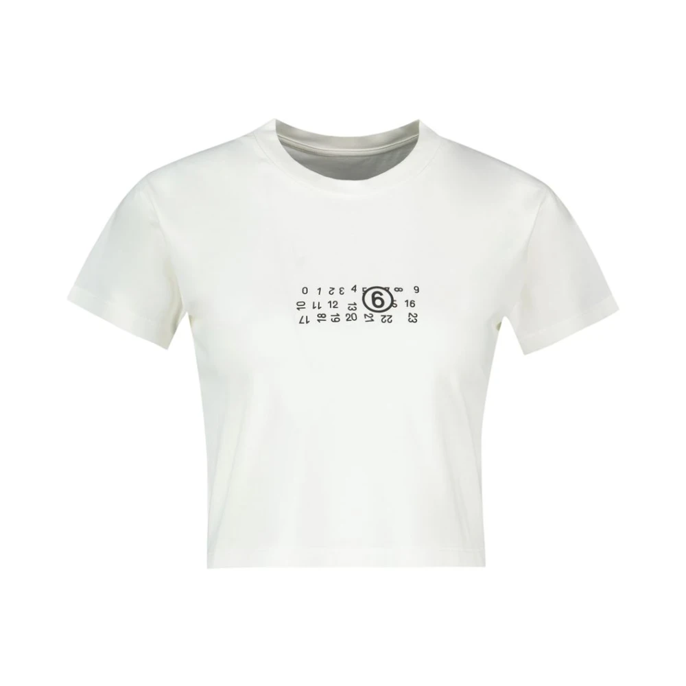 Mm6 Maison Margiela Damen Weiß Oberteile, Mgröße: