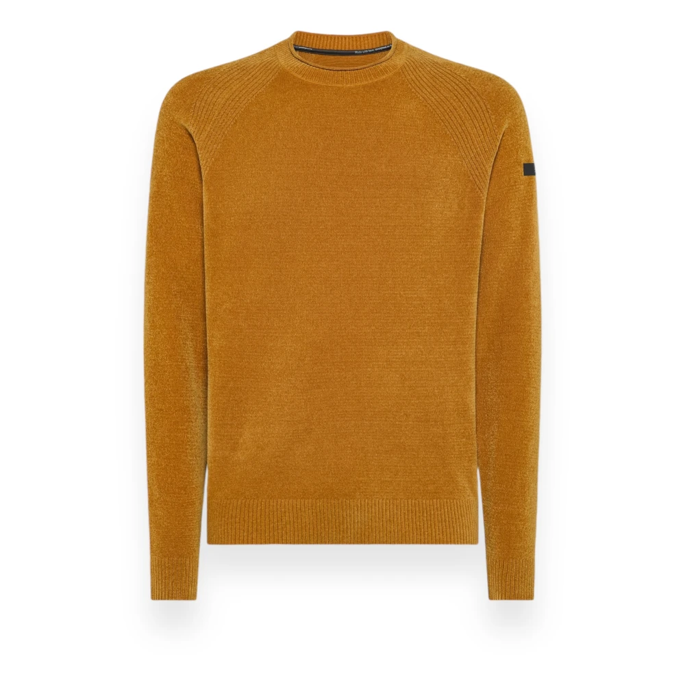 RRD Velvet Round Knit Sweater Orange Heren