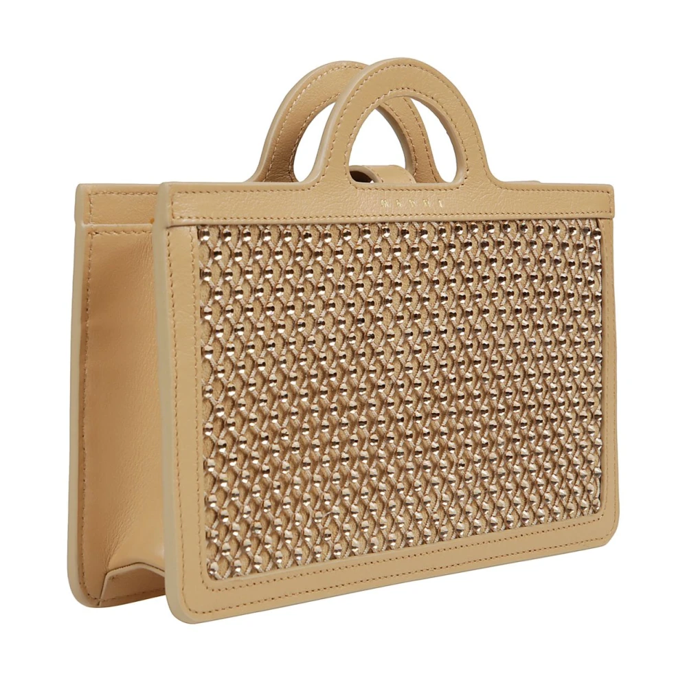 Marni Tropicalia Schoudertas Beige Dames