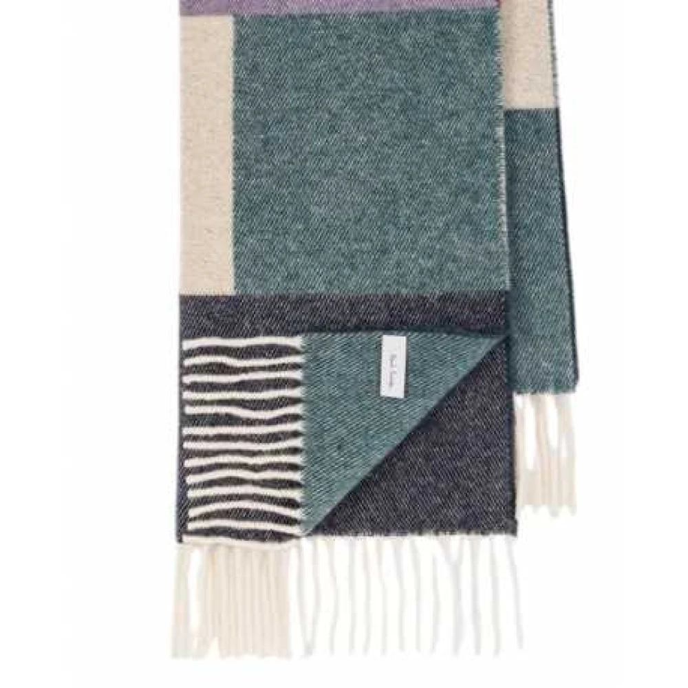 Paul Smith Multicolor Patch Wollen Sjaal Multicolor Unisex