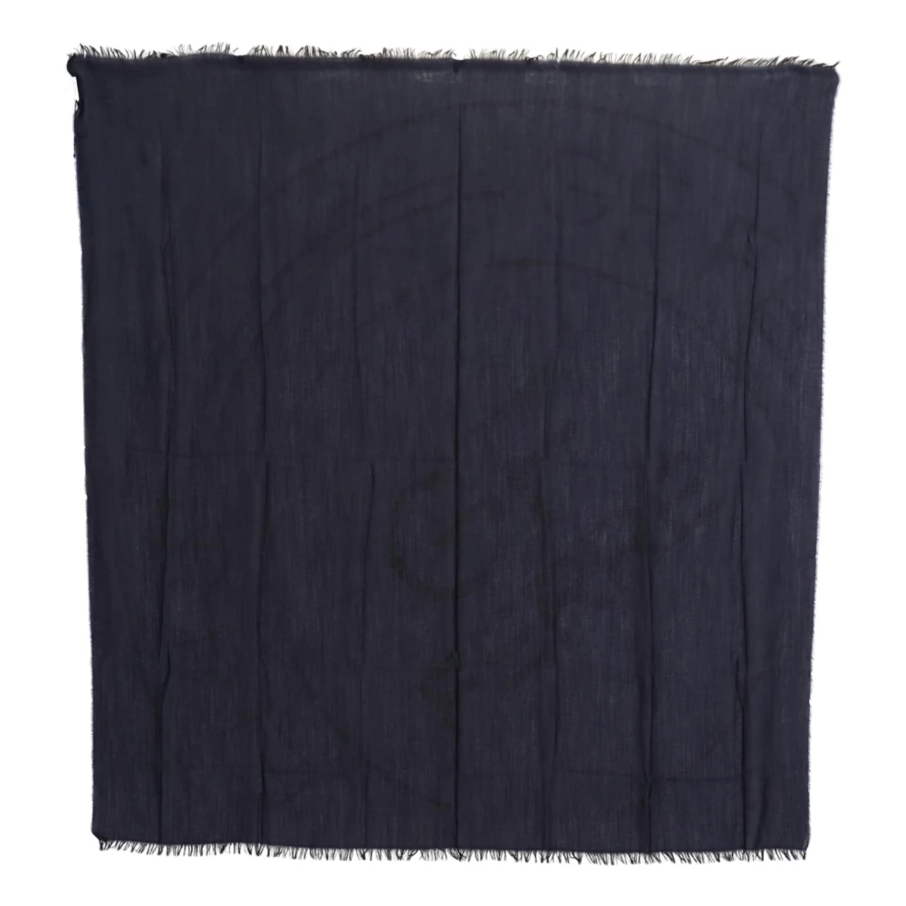 Gianfranco Ferré Women's Dark/Blue Chic Fringed Scarf