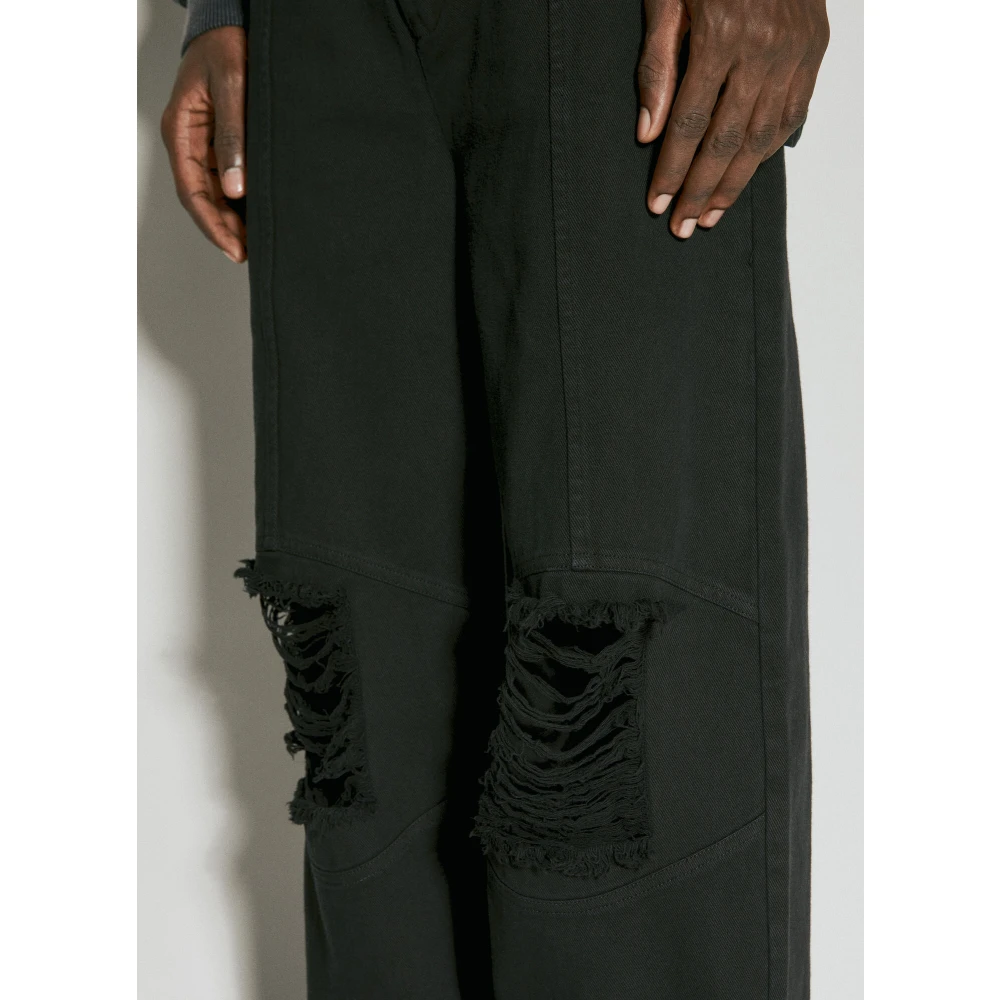 Han Kjøbenhavn Versleten Denim Kniebroek Black Heren